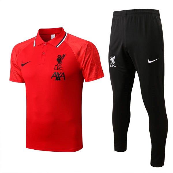 Polo Liverpool Ensemble Complet 2022-23 Rouge